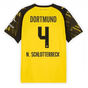 Borussia Dortmund Nico Schlotterbeck #4 Jalkapallovaatteet Kotipaita 2025-26 Lyhythihainen